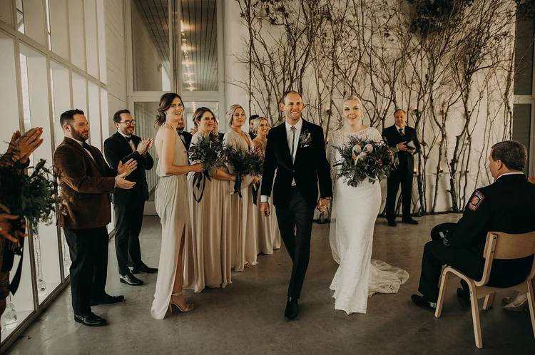 Real Wedding: Courtney + Colt :: Modern + Industrial Chic Details in a