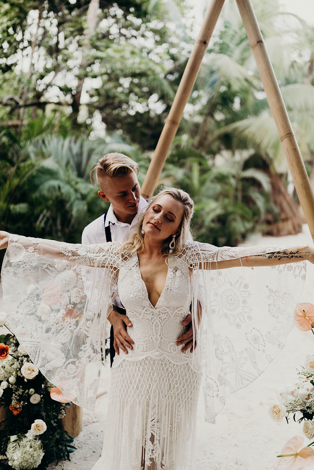 Modern Boho Beach Elopement in Tulum | Rue De Seine