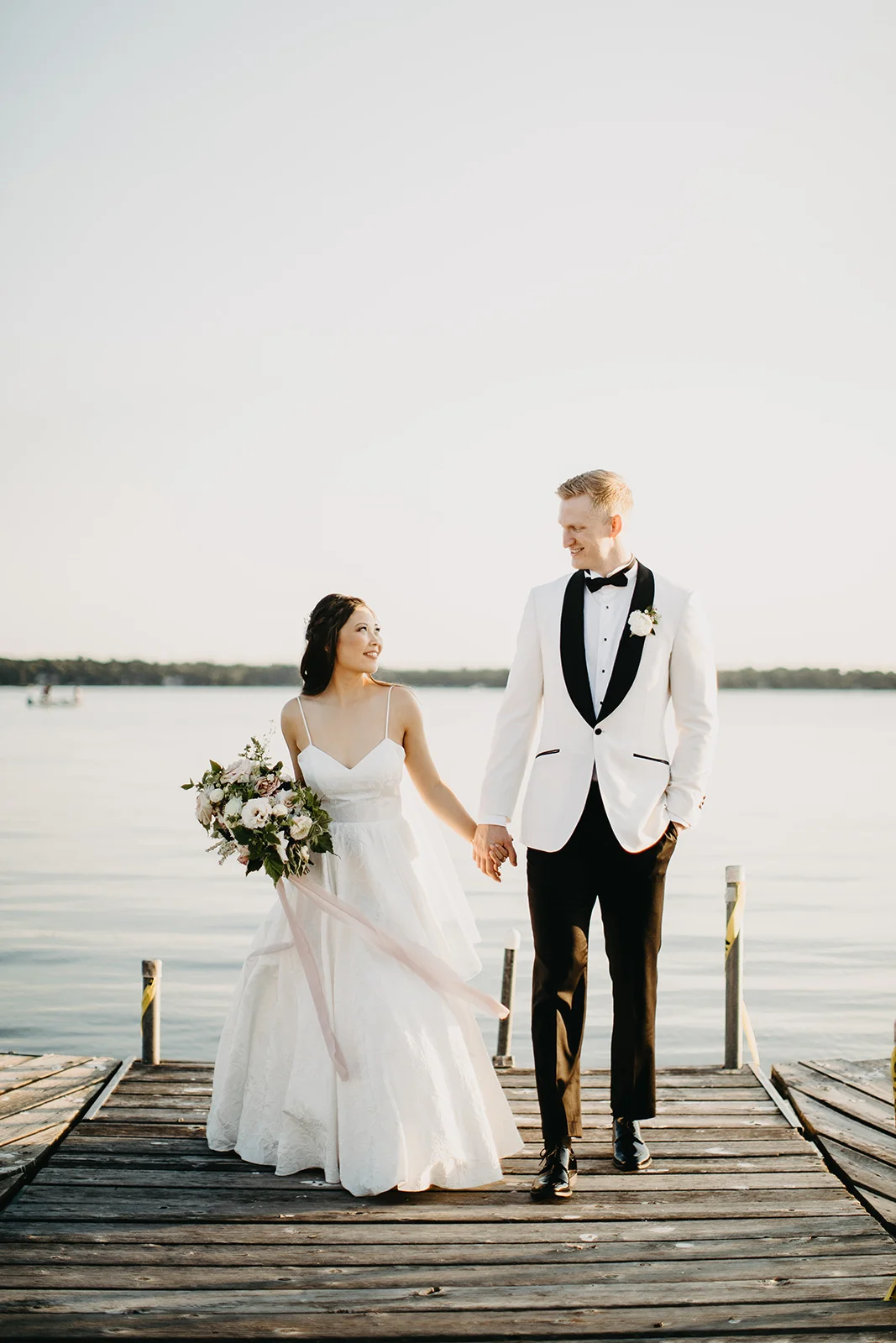 Real Wedding: Angel + Cody :: Clean + Modern Harbor View Wedding
