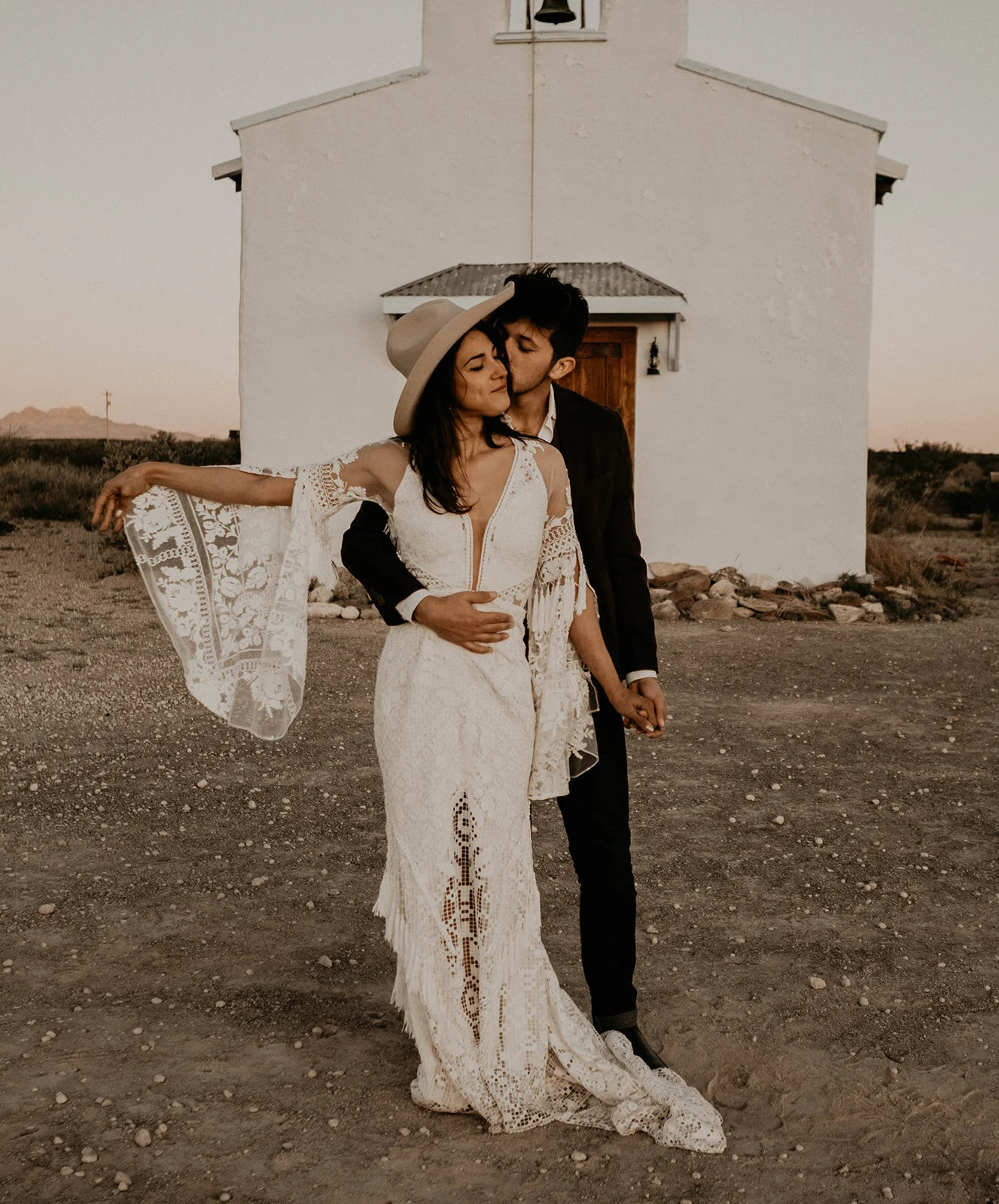 Boho Elopement Inspo in Marfa, Texas