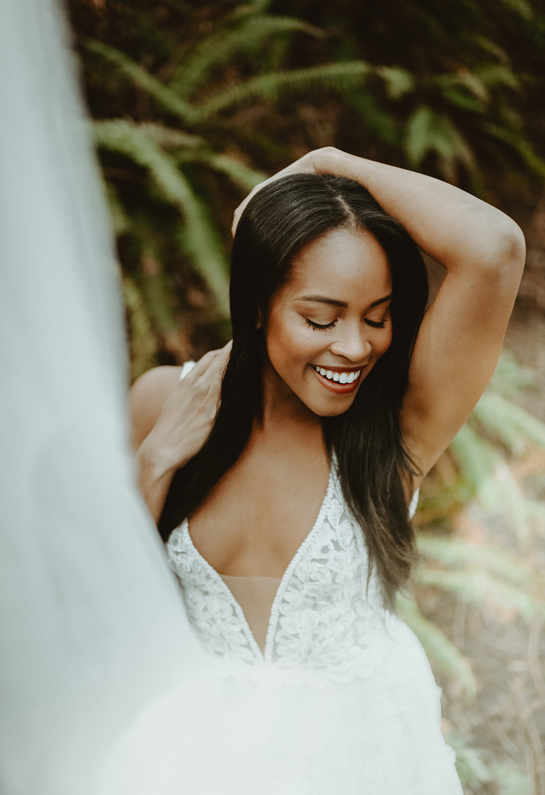  Styled bridal session with Emily Noelle Photography in the Made With Love River Wedding dress at the Hoyt Arboretum in Portland, Oregon 
