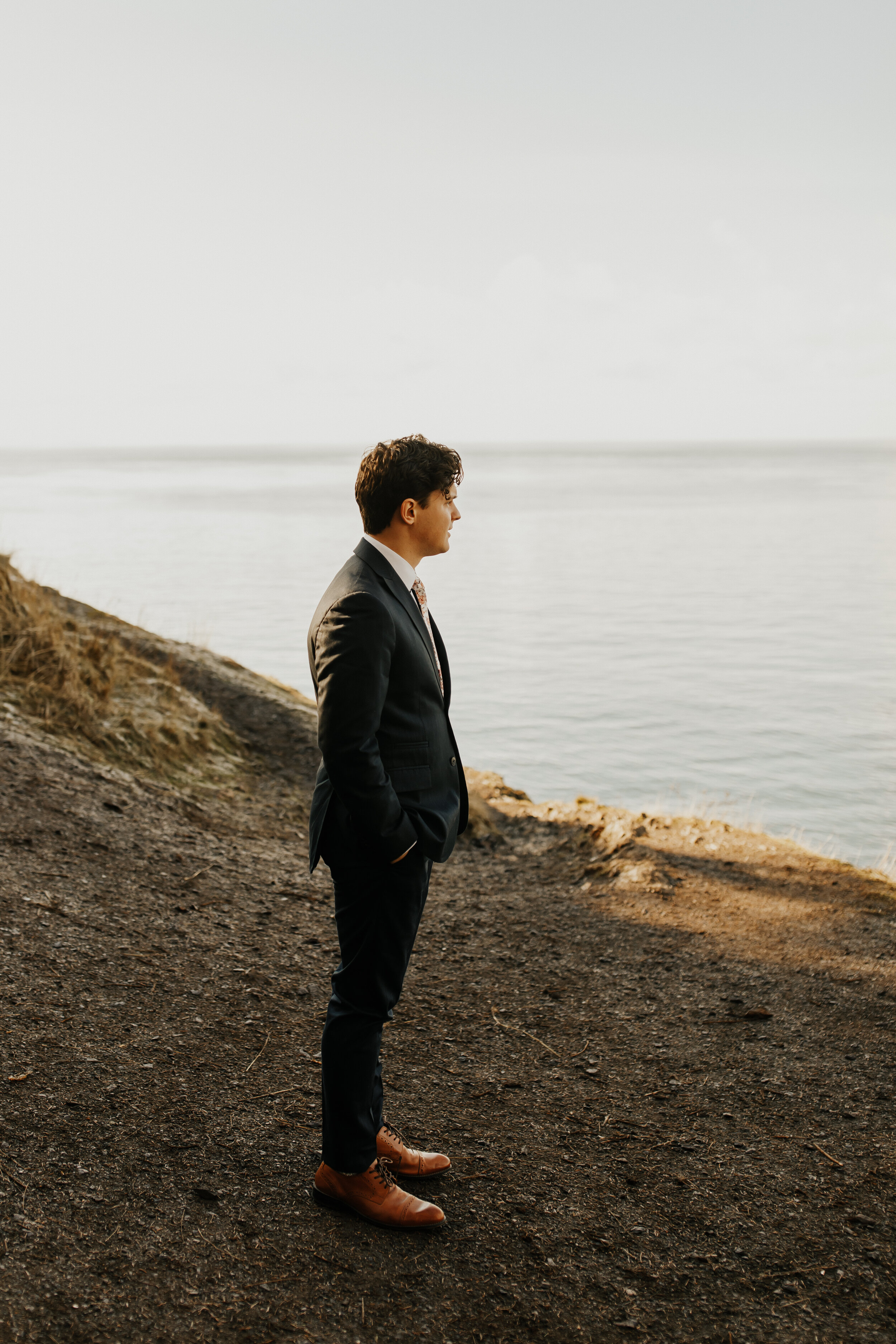  Georgie and Peyton’s Cannon Beach elopement in Rish Rio wedding dress 