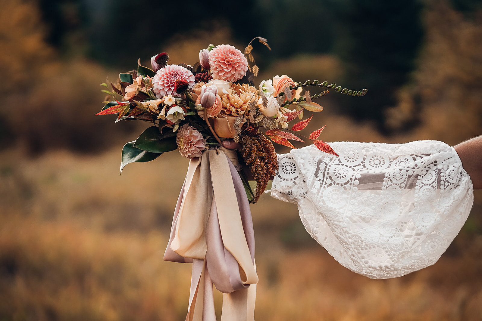  Rue de Seine Golden Rhapsody Bishop wedding dress for a boho ranch wedding styled shoot inspiration 