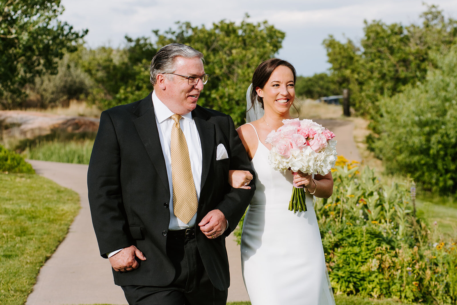  Anais Anette Poppy wedding dress for Katie and Billy’s Arrowhead Golf course wedding 