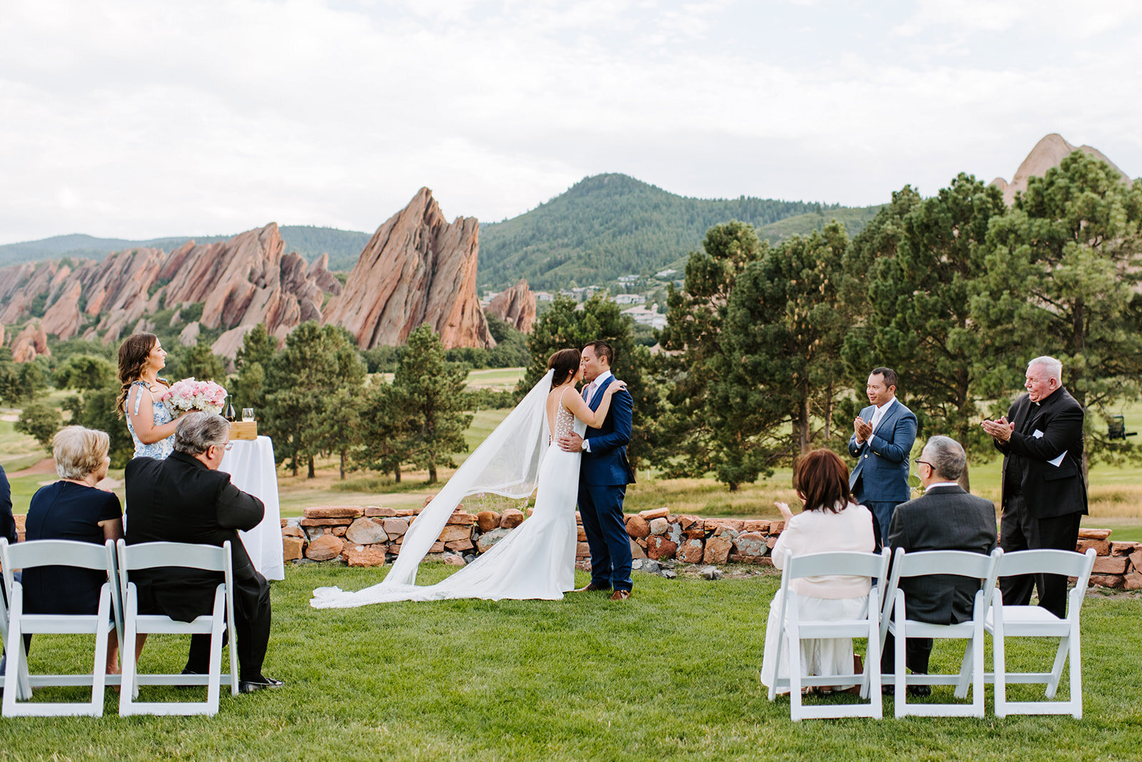  Anais Anette Poppy wedding dress for Katie and Billy’s Arrowhead Golf course wedding 