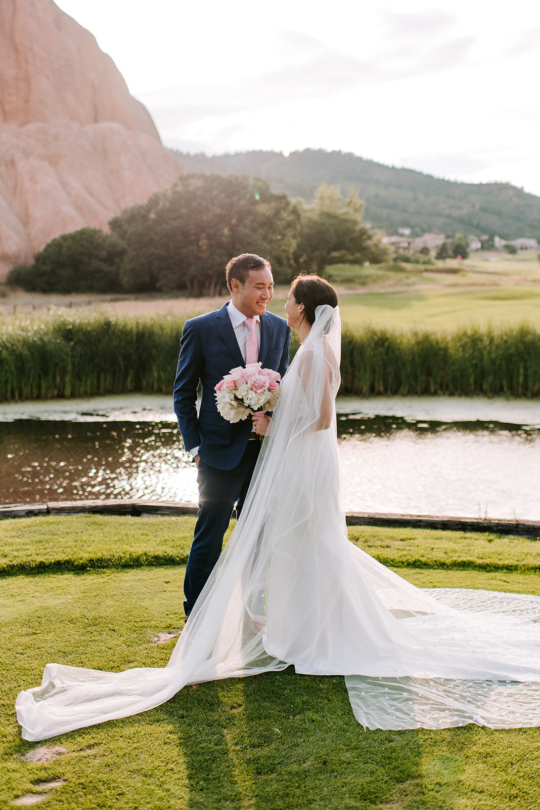  Anais Anette Poppy wedding dress for Katie and Billy’s Arrowhead Golf course wedding 