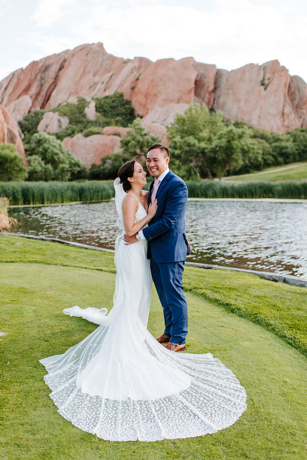  Anais Anette Poppy wedding dress for Katie and Billy’s Arrowhead Golf course wedding 