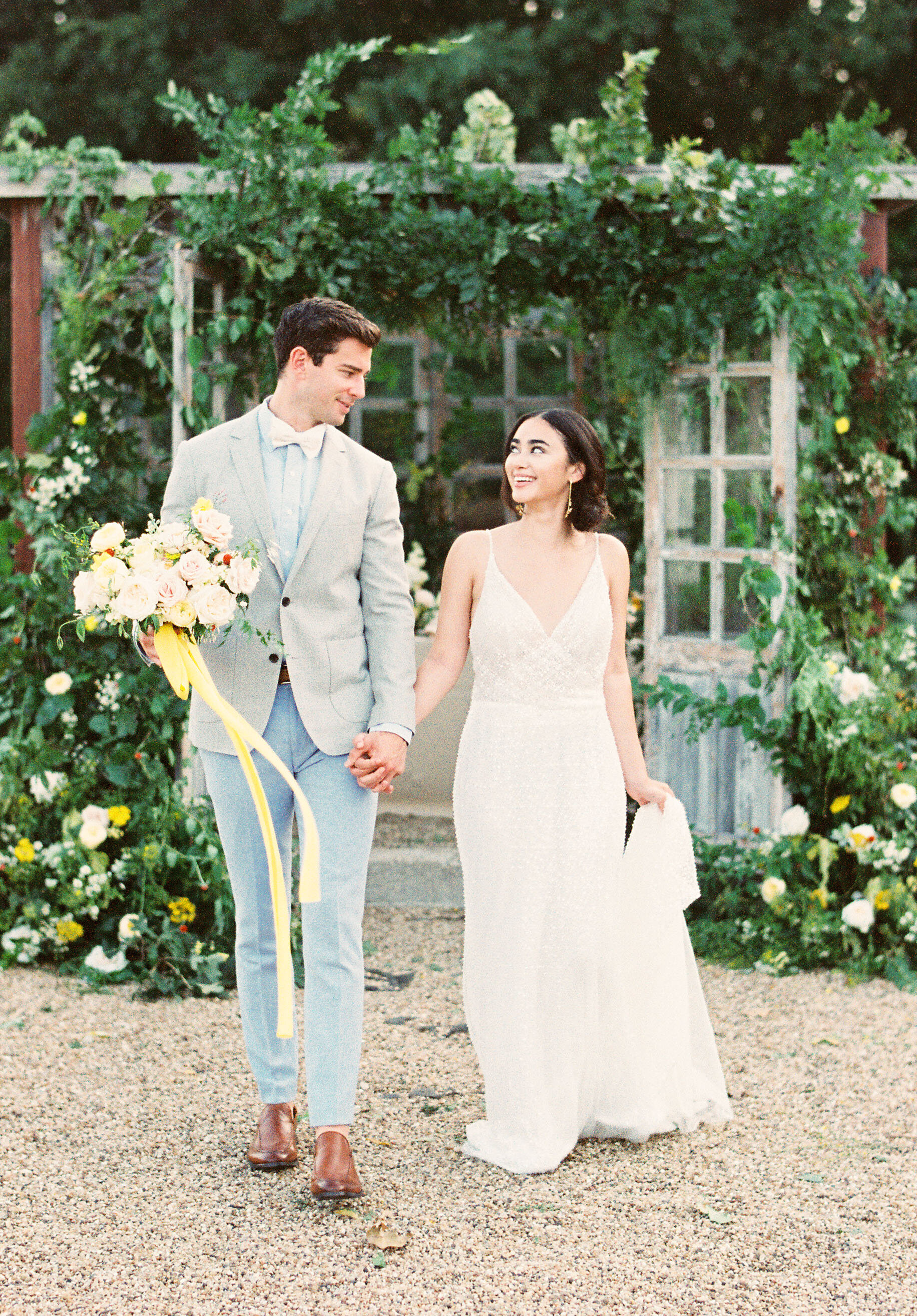  Romantic wedding inspiration in Made With Love Mila wedding gown at The White Sparrow in Texas. 