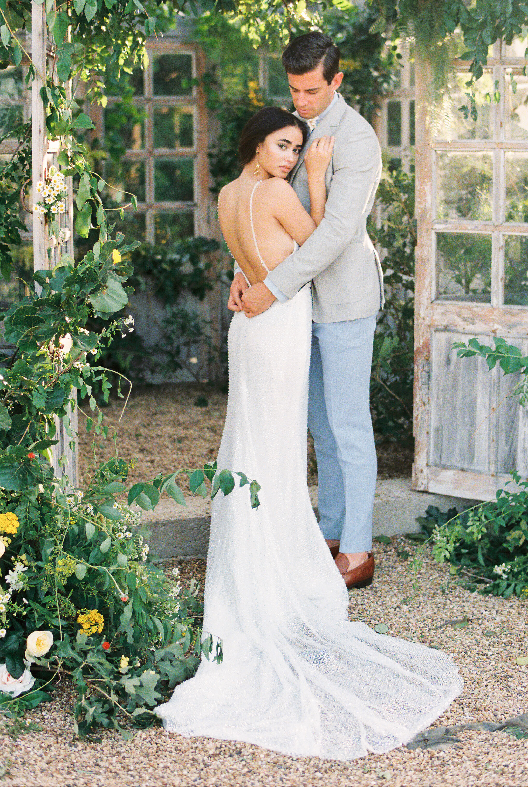  Romantic wedding inspiration in Made With Love Mila wedding gown at The White Sparrow in Texas. 