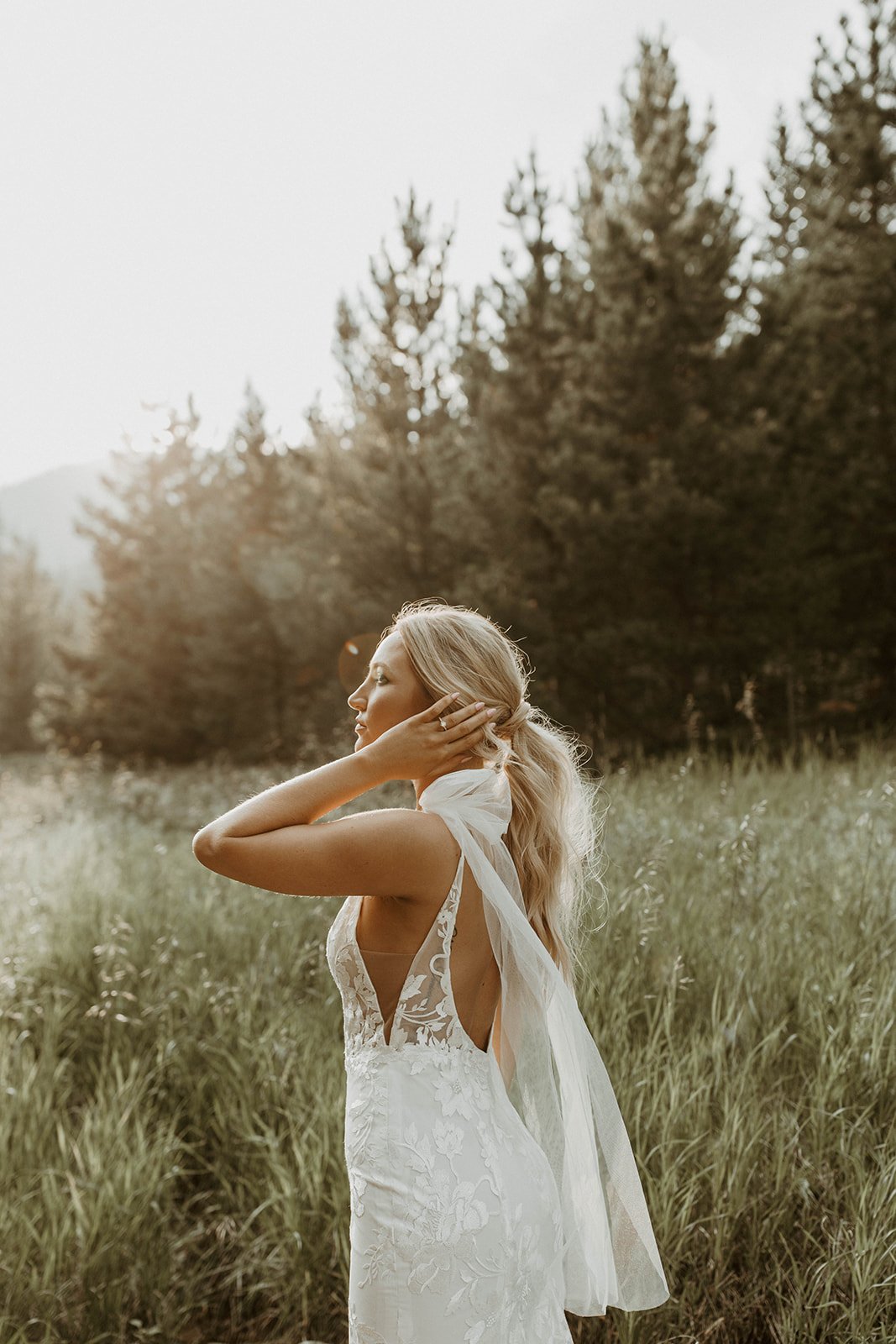 mountain wedding dress