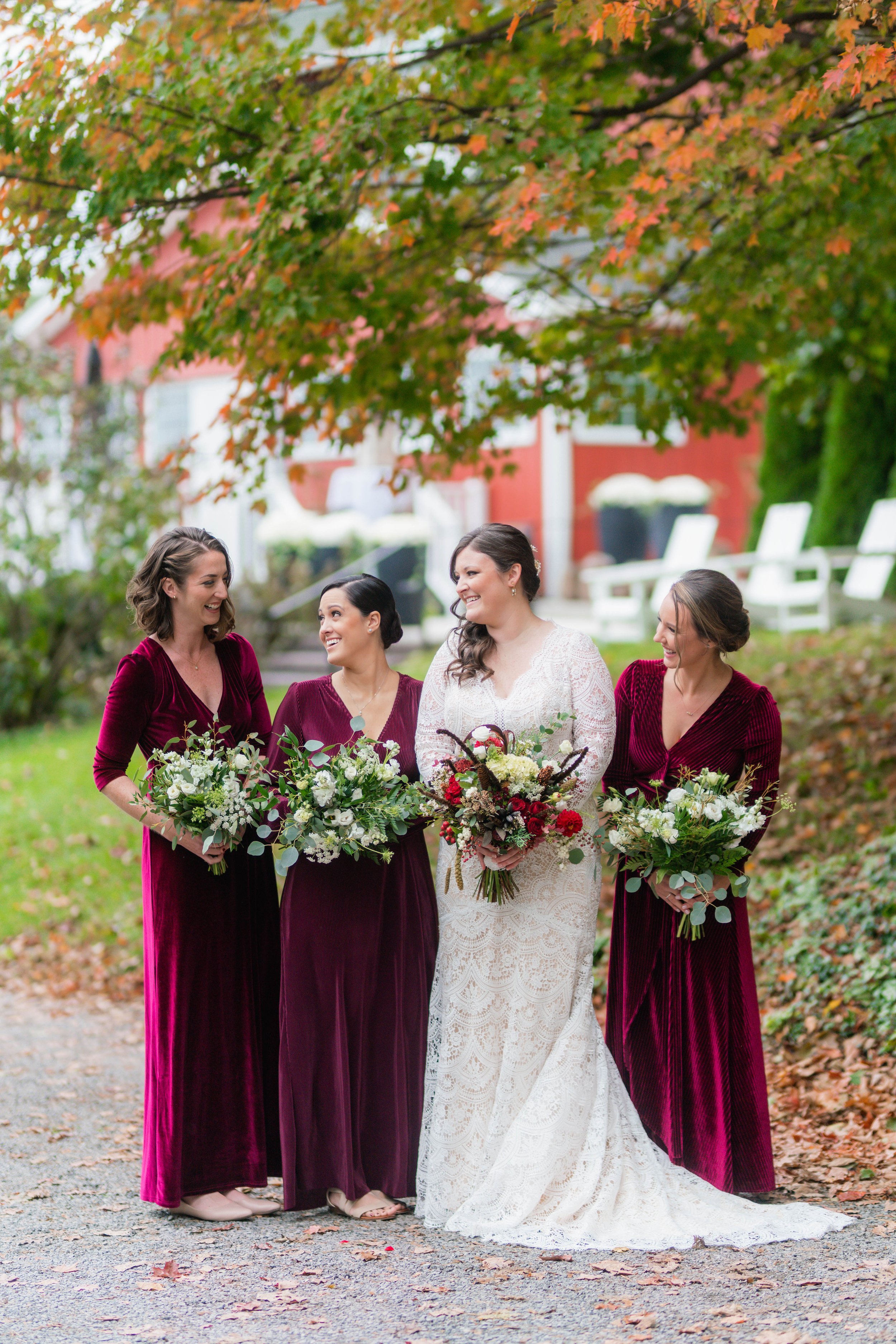  bridal party featuring wtoo wedding dress from aandbe bridal shop 