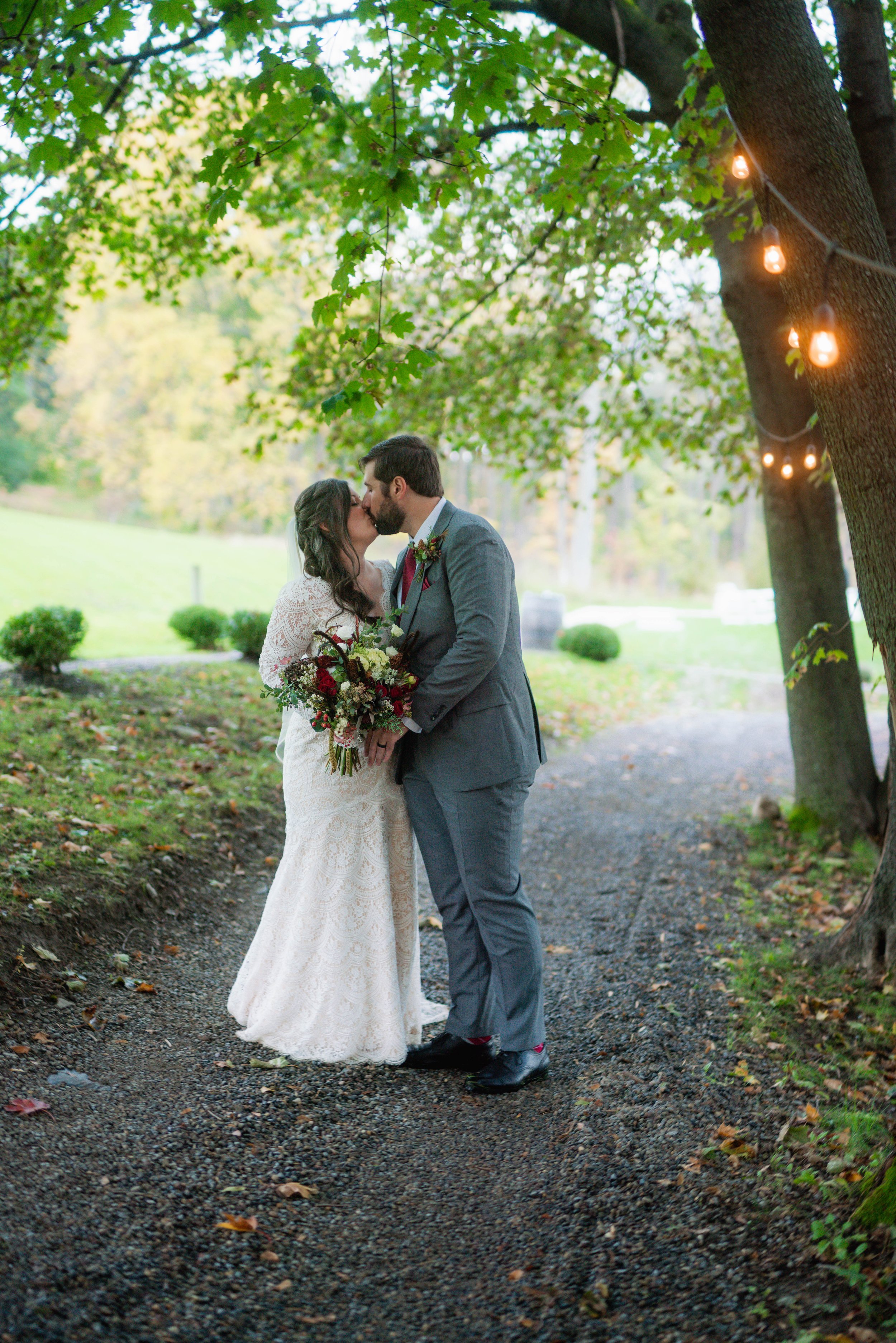  upstate new york wedding featuring 'anastasia' wedding dress by wtoo 