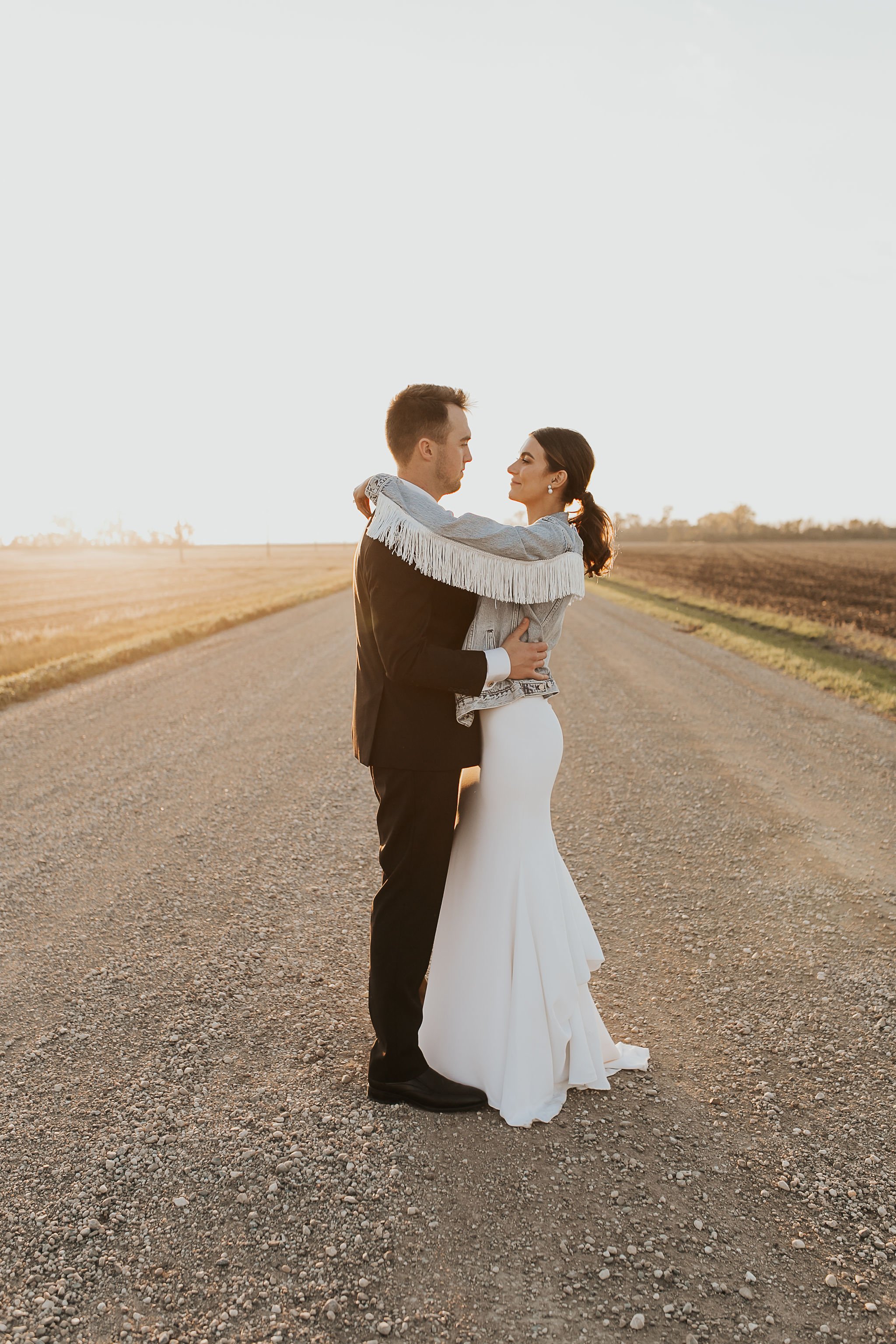 modern barn wedding inspiration featuring alyssa kristin wedding dress