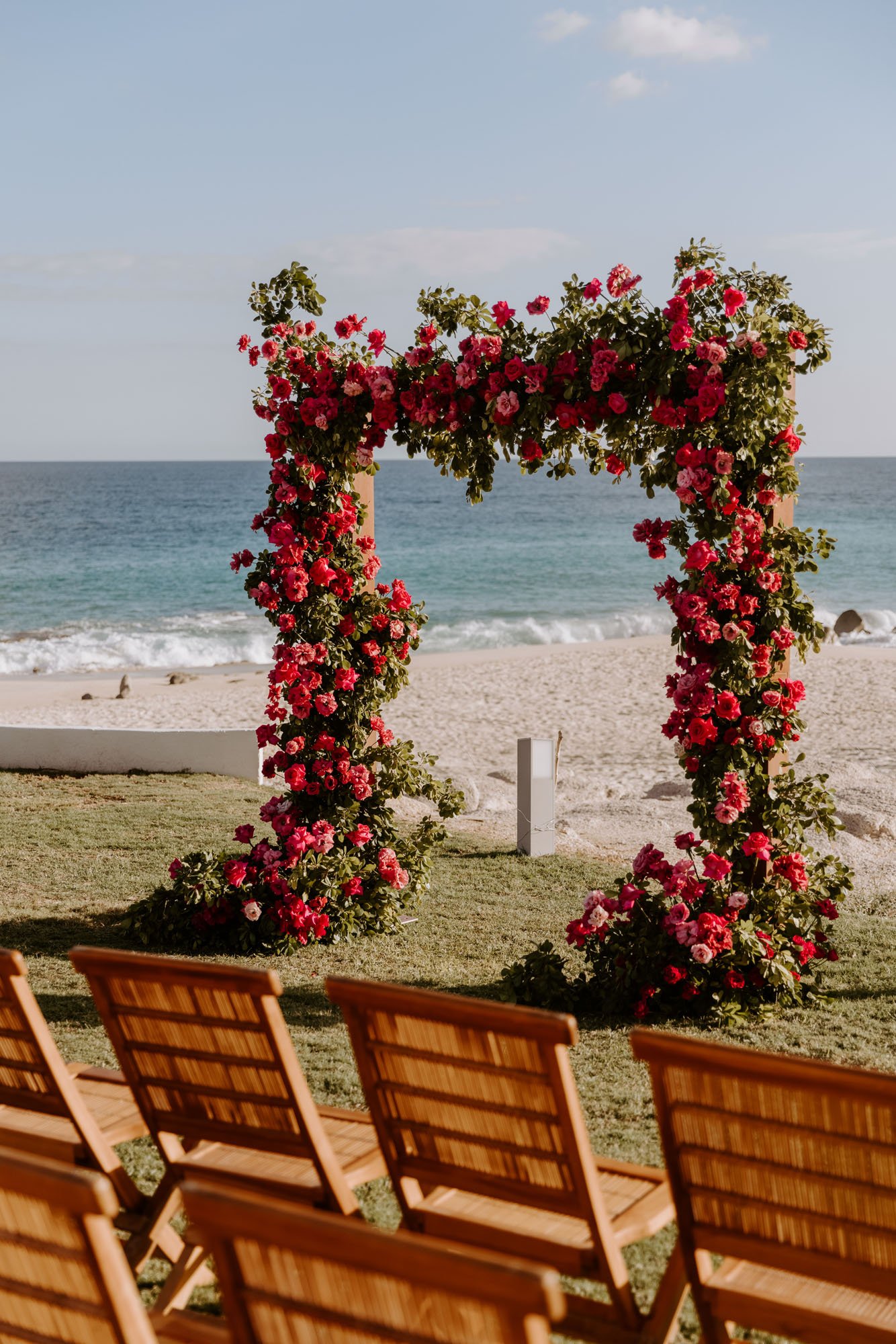tropical beach wedding ceremony 