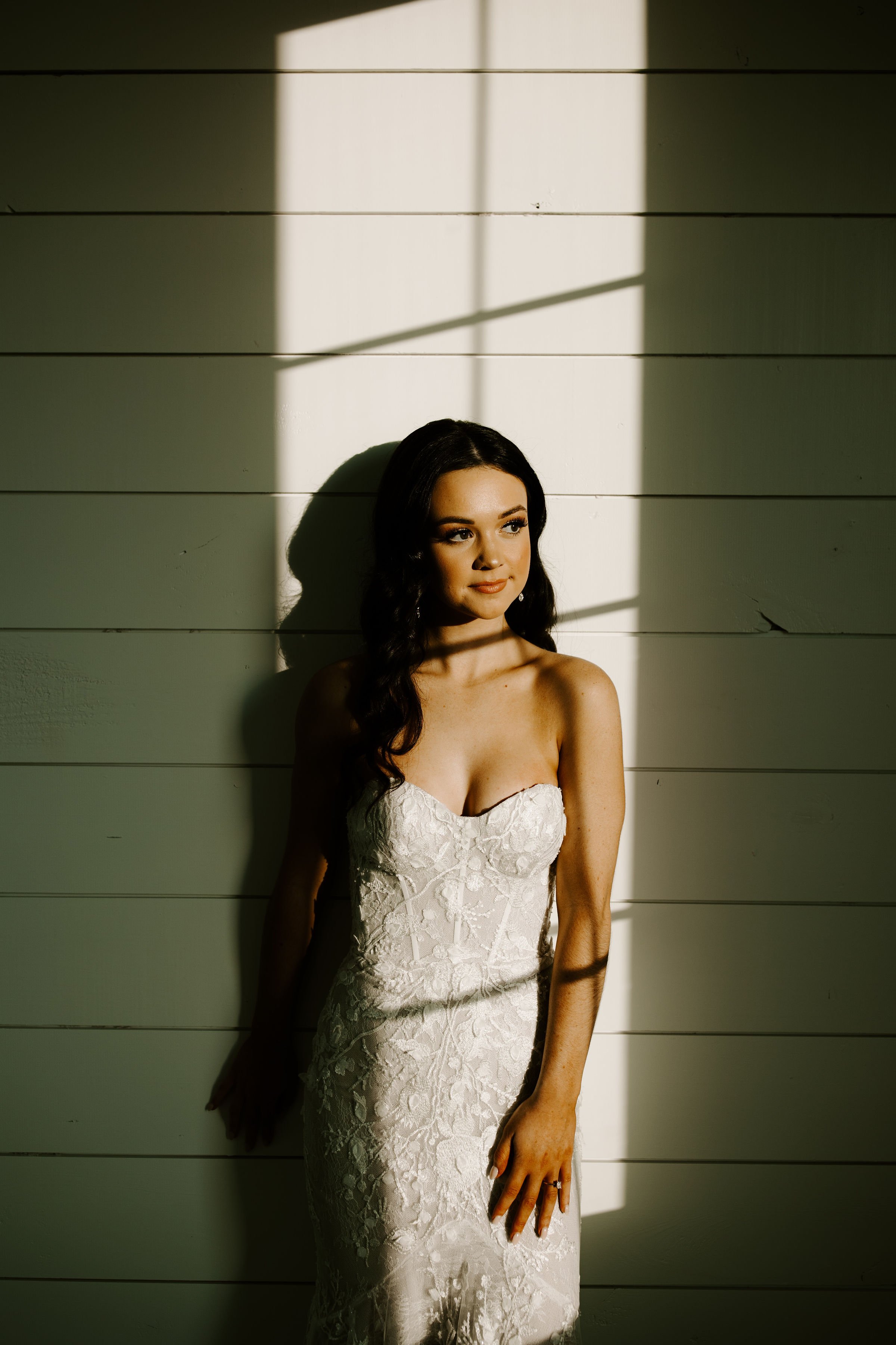 modern bridal photography with a stunning bridal portrait in the golden hour.