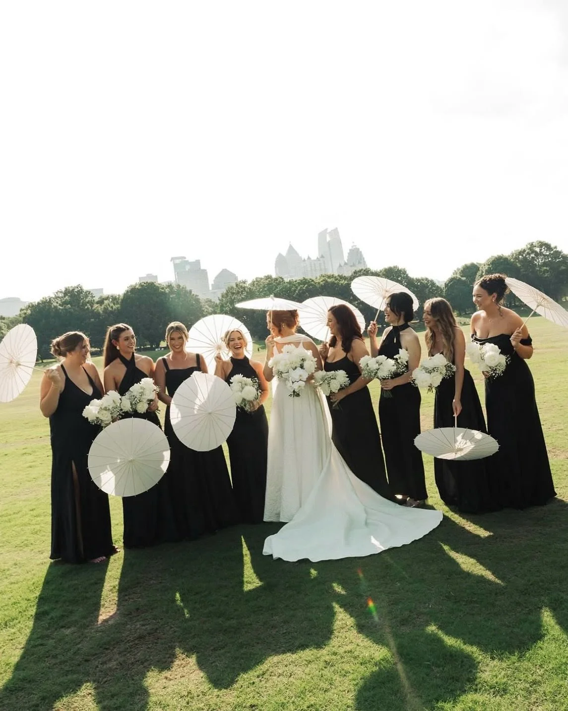 #aandbabe ashley &amp; jozef in @truvellebridal &hearts;

photo @ashleycmorrell 
planning @mosaicweddings_ 
florals @blosmdesign 
hmua @rachelrozanskihairandmakeup 
dress @truvellebridal via @aandbe_shops nashville 

wedding inspiration, parasol wedd