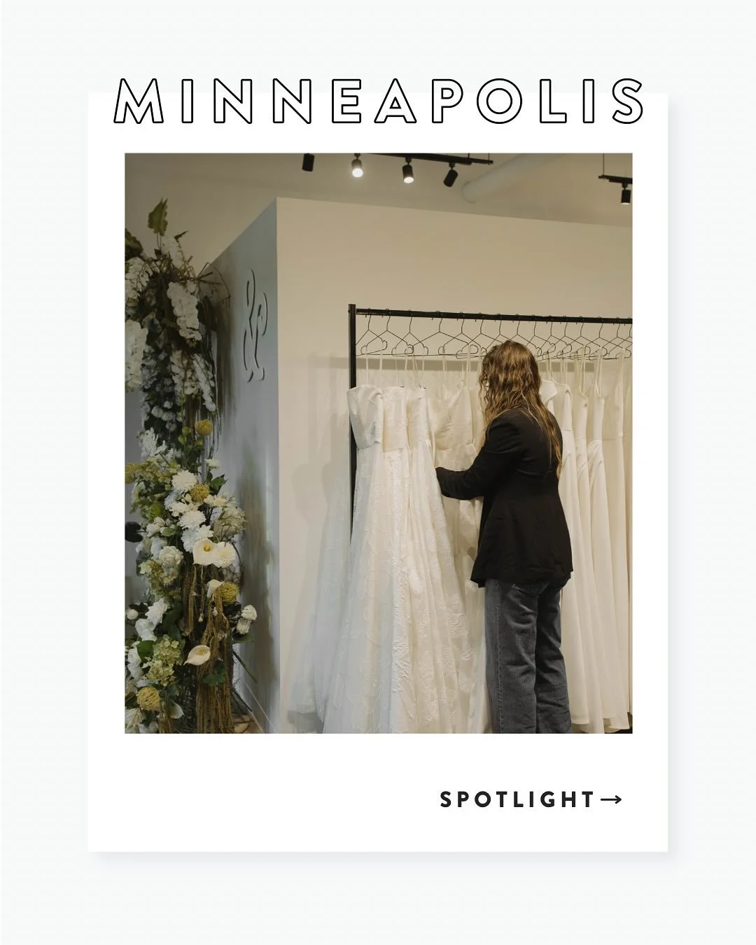 minneapolis brides, looking for an effortless &amp; easygoing dress shopping experience in the edina area? you&rsquo;ve found the place. 🫶🏼 home to the best bridal has to offer like @alenaleenabridal, @akbridal, @madewithlovebridal &amp; more!! 🥂 