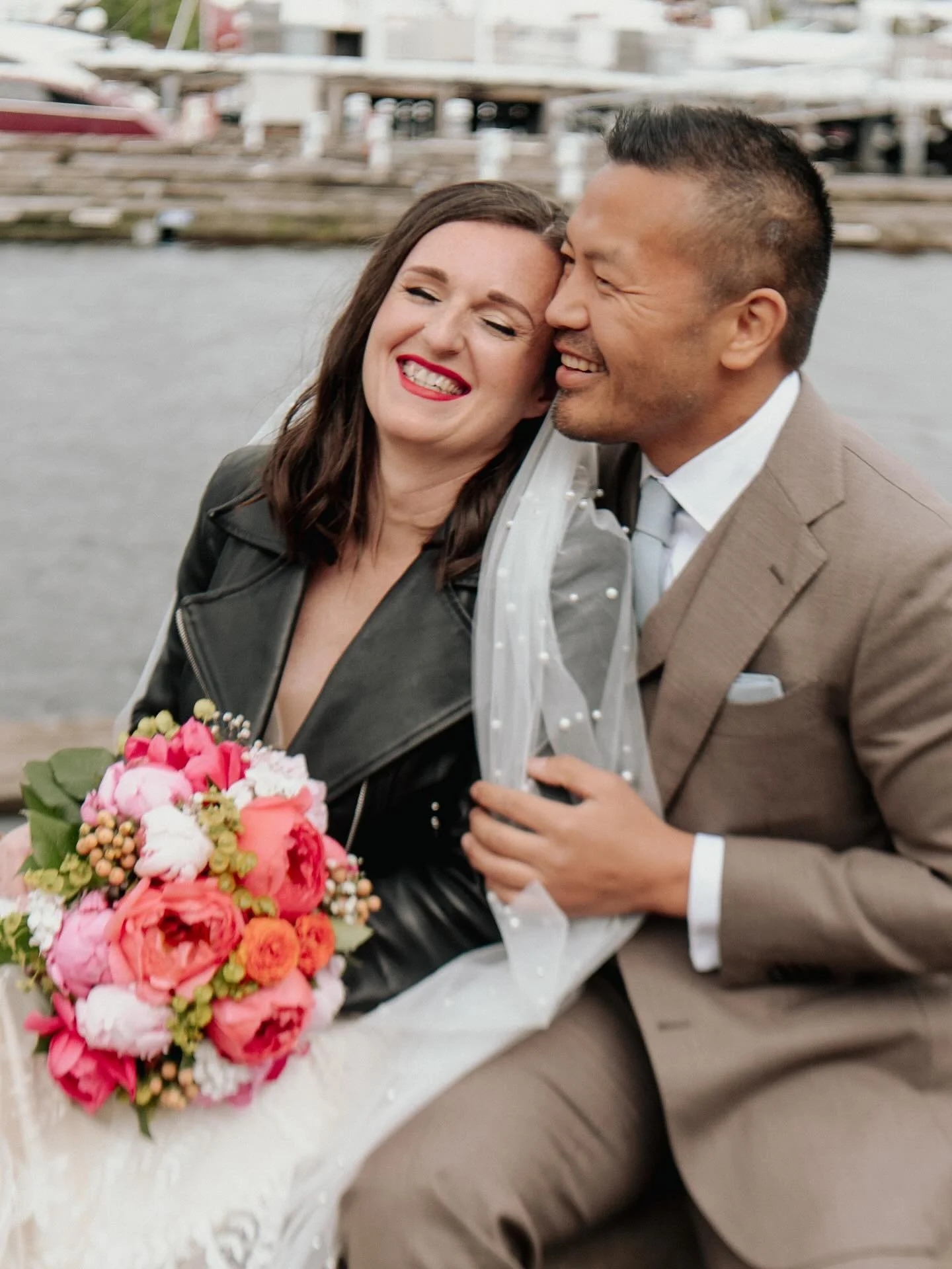 #aandbabe karalyn &amp; vong in @rish_bridal. 🤍 

photo @riversandroadsphotography 
florals @open.by.ly
venue @solerepairshop
hmua @mkptaniasalazar 
banner designs @daydreamer_creative_studio 

dress @rish_bridal via @aandbe_shops seattle 

real bri