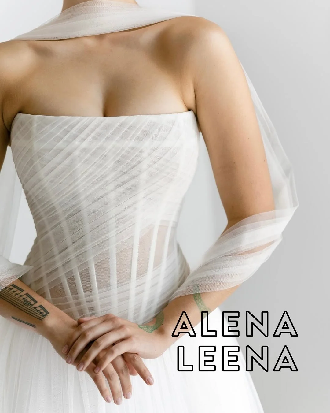 the romantic &amp; sophisticated designs of @alenaleenabridal. 🤍 the range of styles make it possible for every bride to perfectly tell their love story, all while wearing a gown that is handmade to fit &amp; flatter YOU! 😍

find @alenaleenabridal 