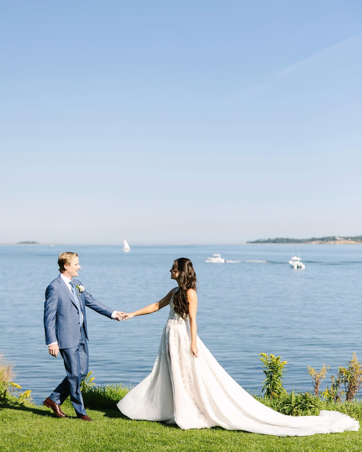 #aandbabe francesca &amp; brendan in @alenaleenabridal 🤍

photo @meghanlynchphotography @brittanygrafphotography
venue @wequassett
planning @danamarie_weddings
florals @fancyflowerscapecod
hmua @bboutiquemakeup

dress @alenaleenabridal via @aandbe_s