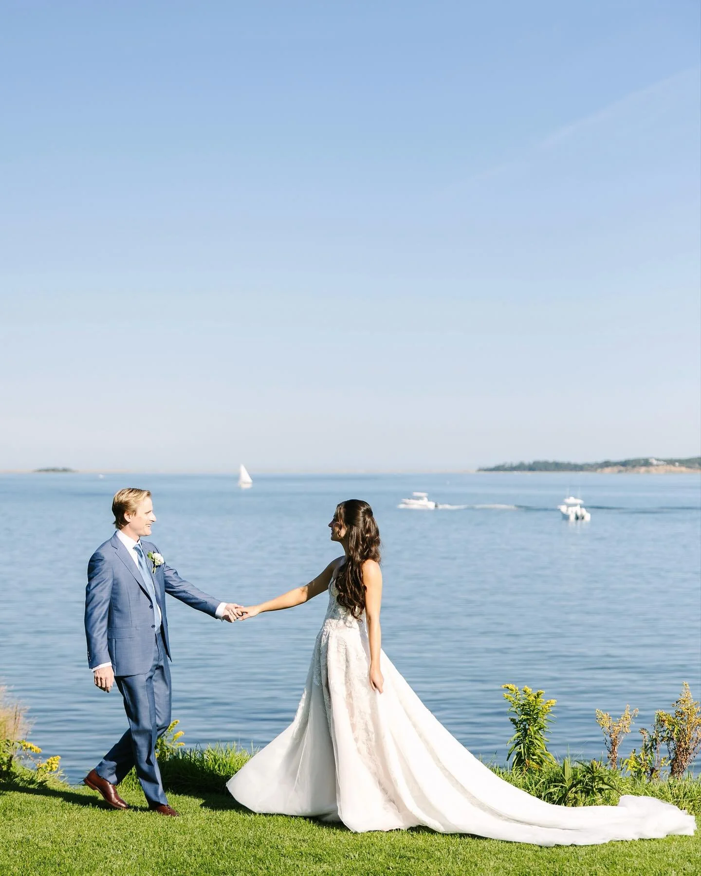 #aandbabe francesca &amp; brendan in @alenaleenabridal 🤍

photo @meghanlynchphotography @brittanygrafphotography
venue @wequassett
planning @danamarie_weddings
florals @fancyflowerscapecod
hmua @bboutiquemakeup

dress @alenaleenabridal via @aandbe_s