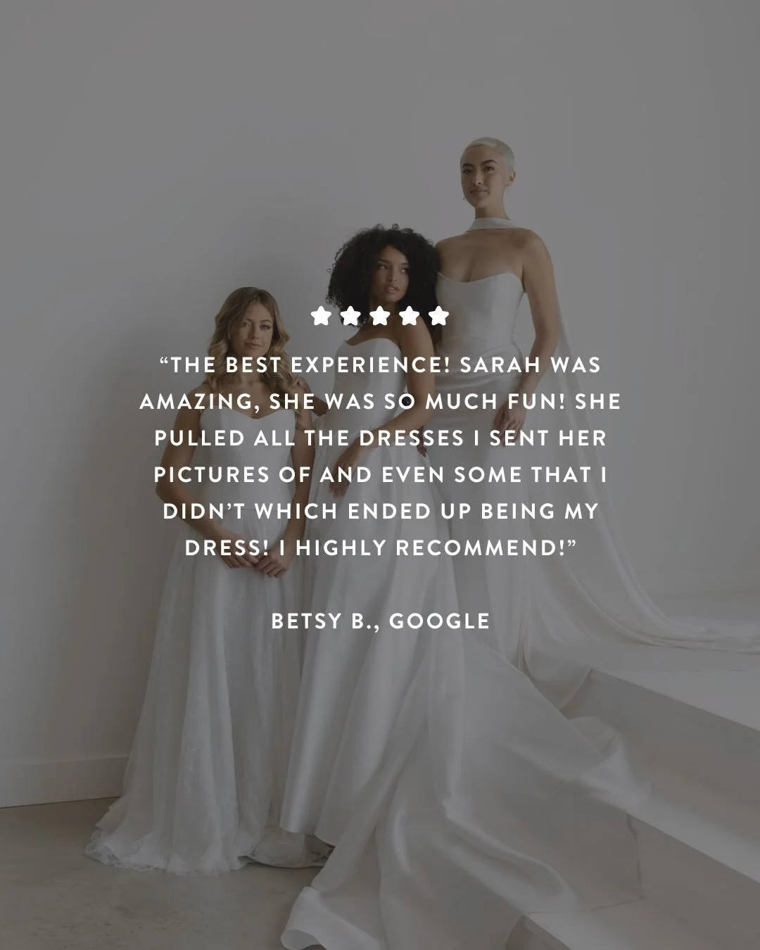 another glowing review roundup for the best team in bridal 🤍 don&rsquo;t just take it from us, take it from our brides. 

at a&amp;b&eacute; bridal shop, you&rsquo;ll find more than just your dream dress. you&rsquo;ll find your dream hype stylist, f