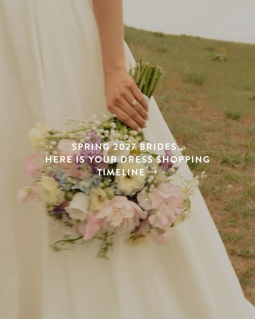 getting married in spring of 2027? congratulations! ✨ save this timeline guide to help you while shopping for your wedding dress 🤍

send this to a bride you know who&rsquo;s in the planning stages for their spring wedding!

#springwedding #bride #br
