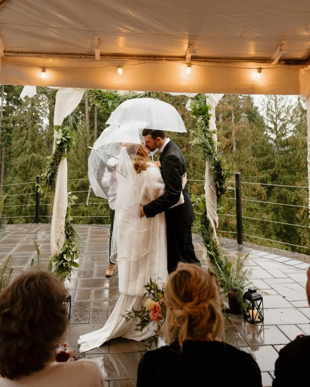 celebrating this rainy, cozy &amp; very oregon-coded wedding between a&amp;b&eacute; bride kate &amp; collin 🥺🤍 congratulations to the mclenahans! 🥂

dress | @aandbebridalshop #portland
photography | @madelinehopkinsphotography
venue | @hopkinsdem
