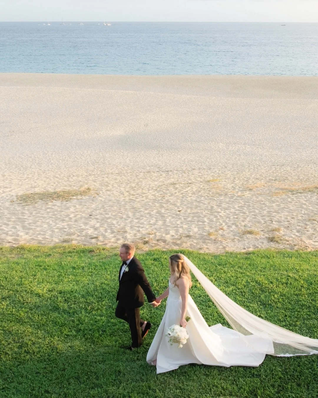 absolutely in awe of this beautiful beachfront wedding between &amp;AB bride taylor &amp; caleb, featuring @alyssakristin_official 🤍🌴

congratulations to the lovely couple! 🥂

dress | inez by @alyssakristin_official via &amp;AB #dallas
photographe