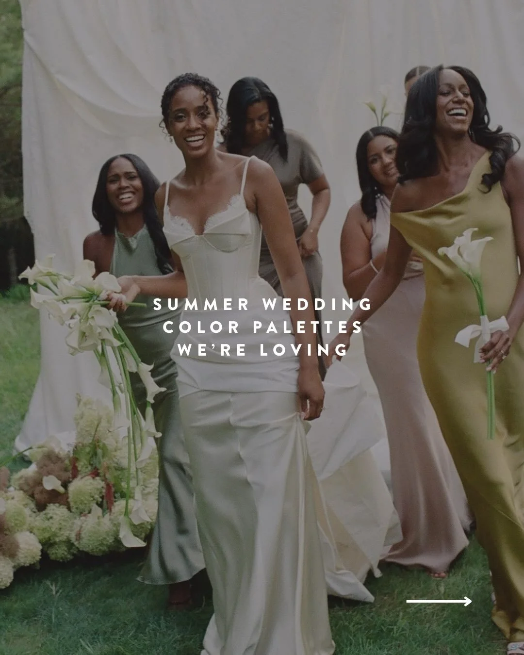 summer wedding season is finally here &amp; these are some of our favorite color palettes so far! ✨

2026 brides, what colors did you choose for your wedding? 💐

#summerwedding #weddingcolors #summerweddingcolors #summerweddinginspo | green and cham