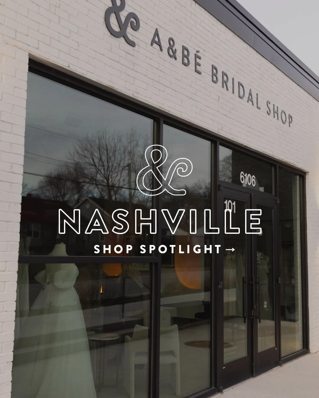 SHOP SPOTLIGHT: a&amp;b&eacute; nashville ✨

located in the nations, a&amp;b&eacute; nashville is just a short trip west of downtown. if you&rsquo;re looking for designer wedding dresses with a little something different, this is the shop for you. we