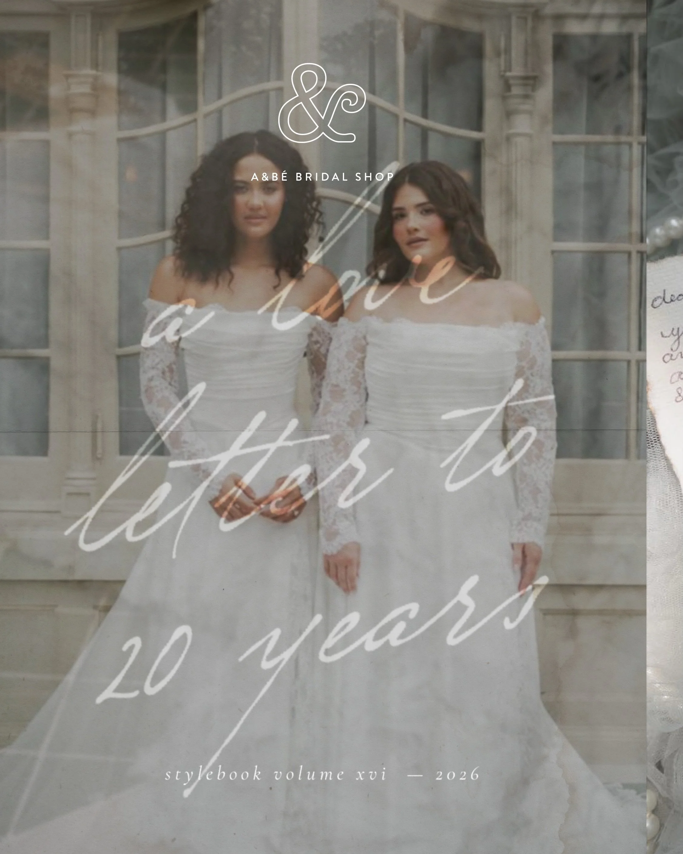 we created a special-edition stylebook that is a collection of dresses, moments, &amp; stories that celebrate twenty years of brides who share the same belief that love is the whole damn point! click the link in our bio to see the full stylebook for 
