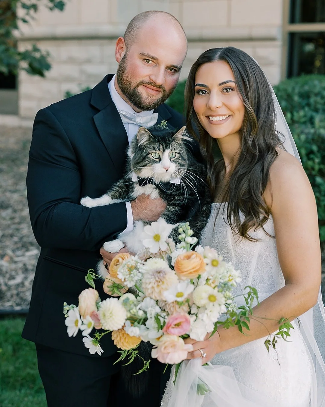 congratulations are in order for &amp;AB bride kaitlyn &amp; dylan, featuring @mwlbride &amp; the cutest cat! 😍🥂

dress | haven by @mwlbride via @aandbexannabebridal #minneapolis
photography | @haleyhundtphotos
venue | @thecargillroom
coordination 