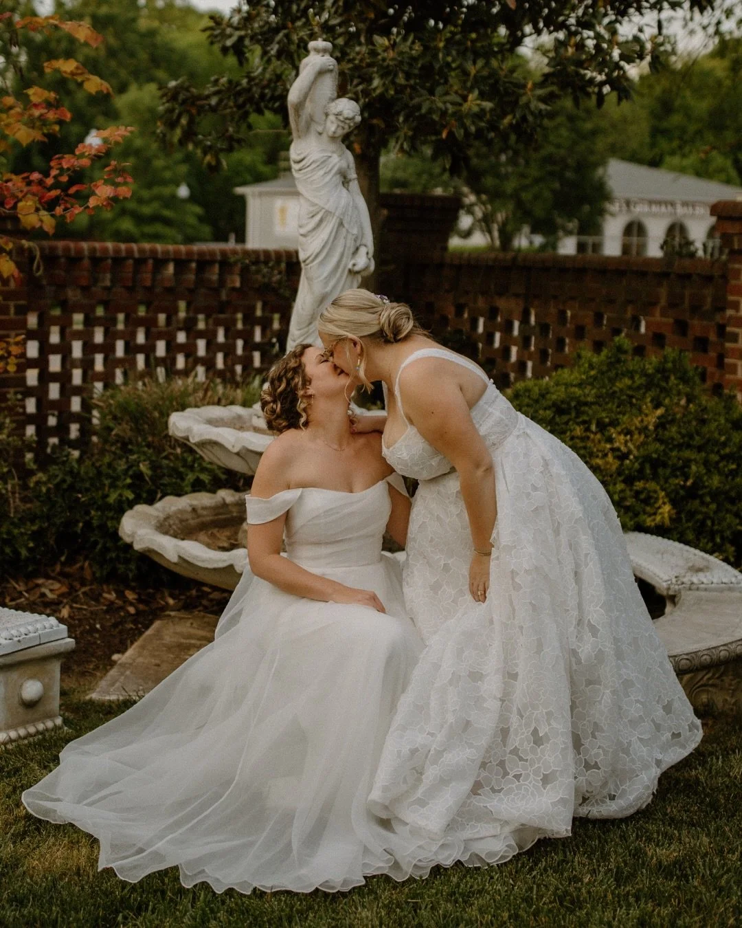 never getting over this special &amp; sweet day between a&amp;b&eacute; brides patty &amp; sarah 🤍✨

dresses | charlie &amp; bronte by @jennyyoonyc via a&amp;b&eacute; #raleigh
accessories | olivia wings by jenny yoo &amp; stacy veil by @saragabriel