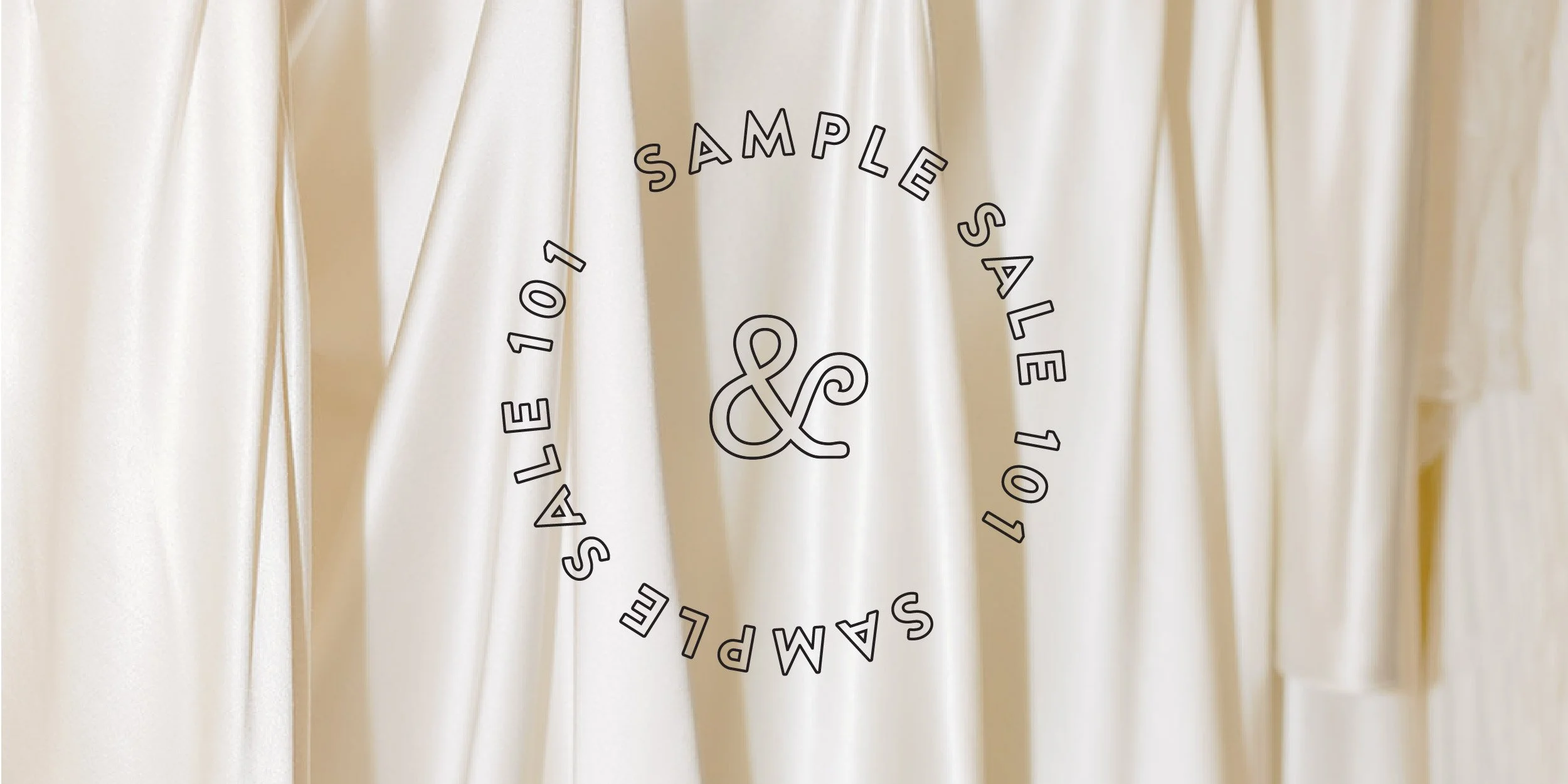Wedding dress sample sale 101