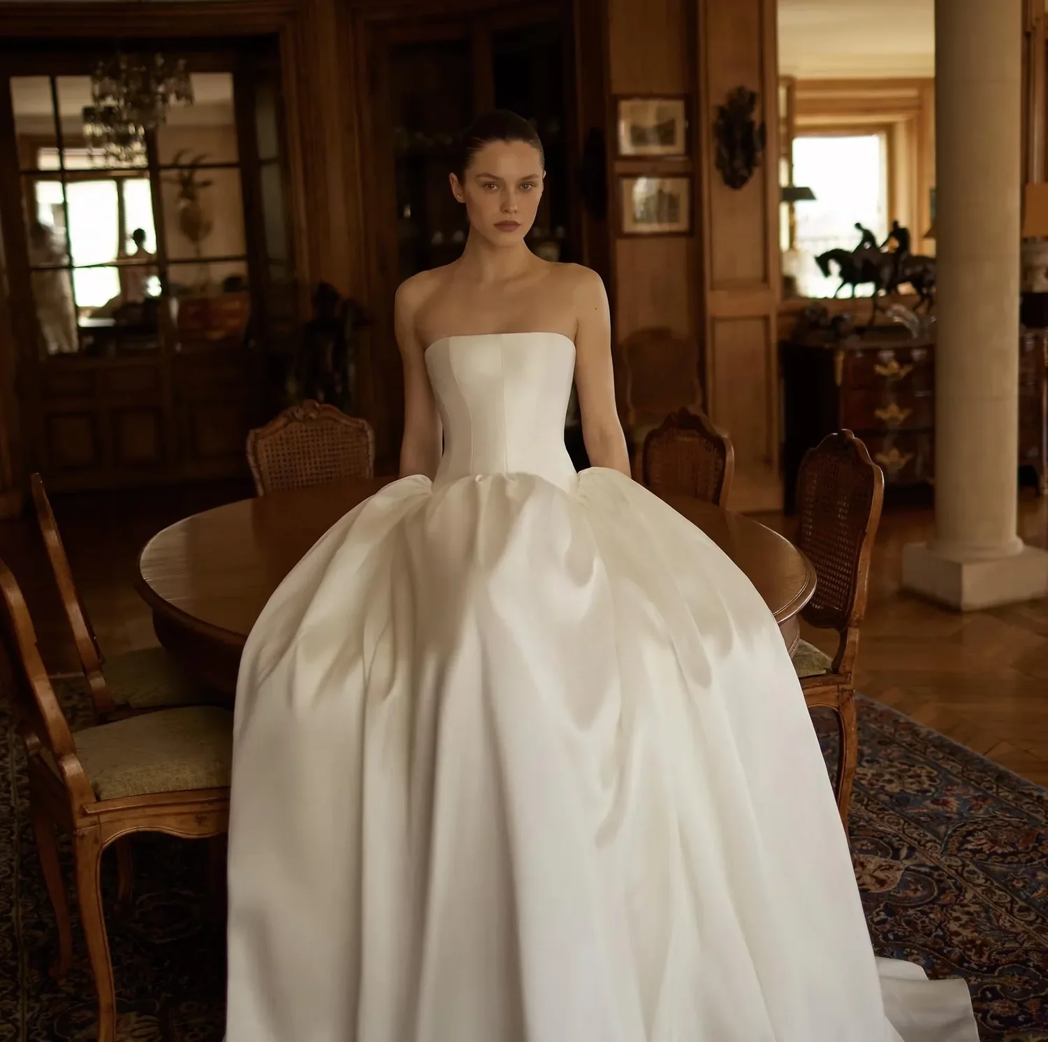designer wedding dresses resale Dana Harel Bridal + Dresses｜a&bé bridal shop low_ctr Noiré Maxi Dress De seine Color:Oxford Blue V1