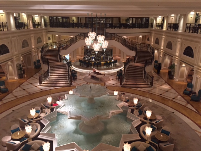 The grand lobby will surely be a lasting memory of your visit to this hotel.
