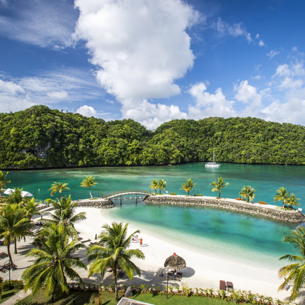 While sea water may be plentiful in Palau, drinking water is very scarce
