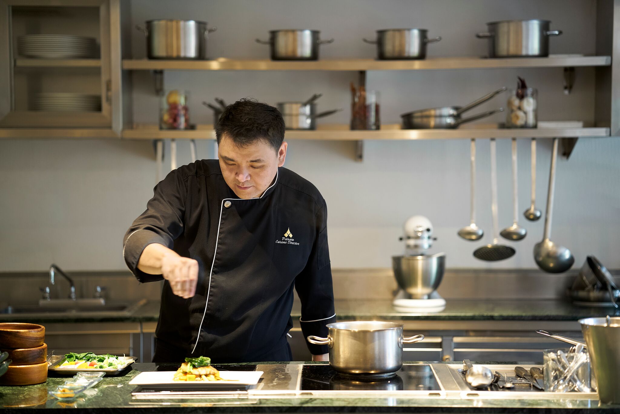 Spa food done the Thai way...is a beautiful thing! Cuisine Director, Chef Paisorn, works his magic in the kitchen.