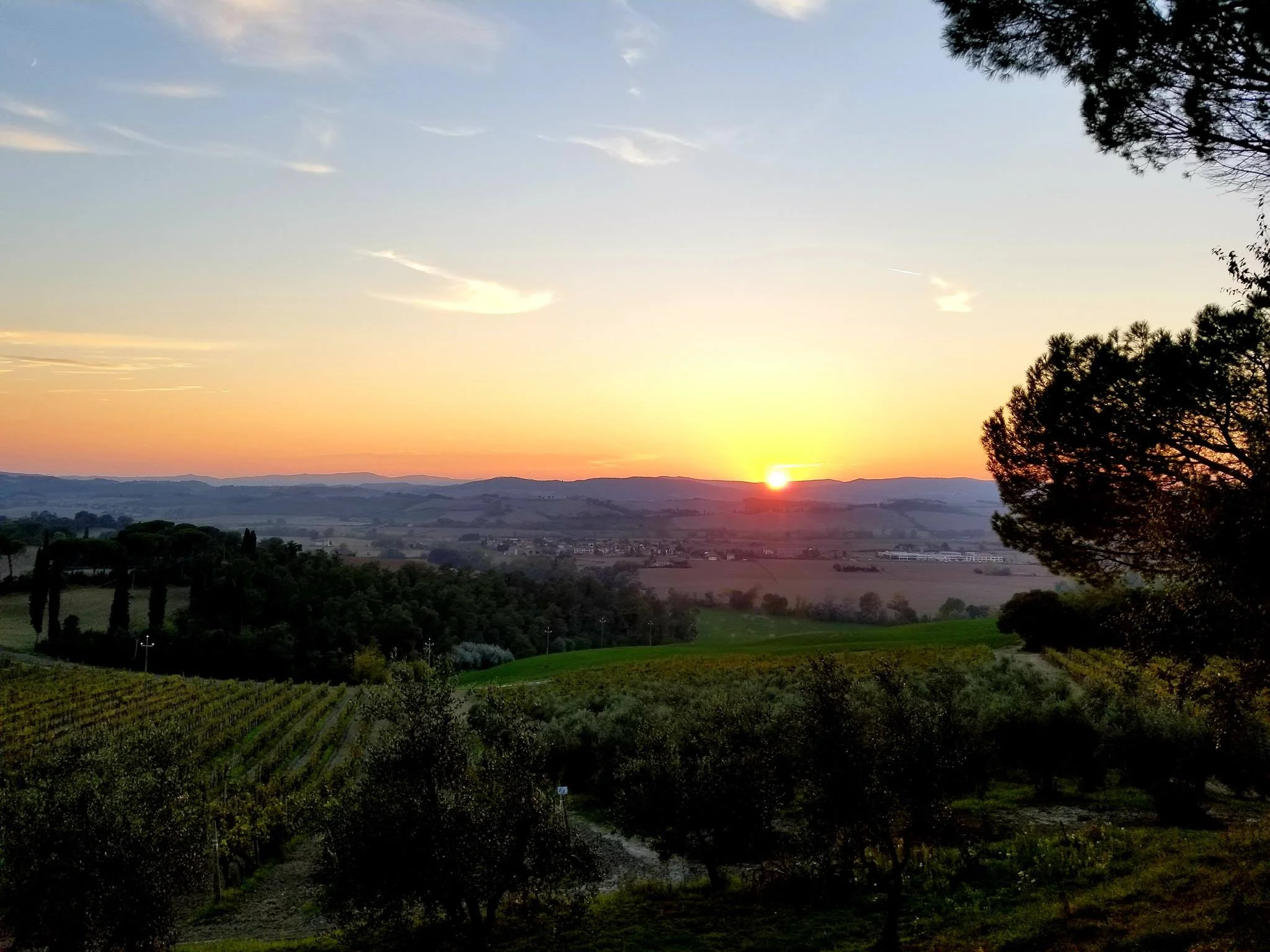 Perfection at dusk in the Tuscan countryside