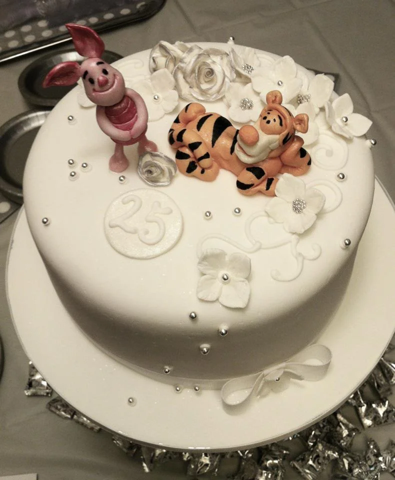 25th Anniversary Piglet and Tigger Cake