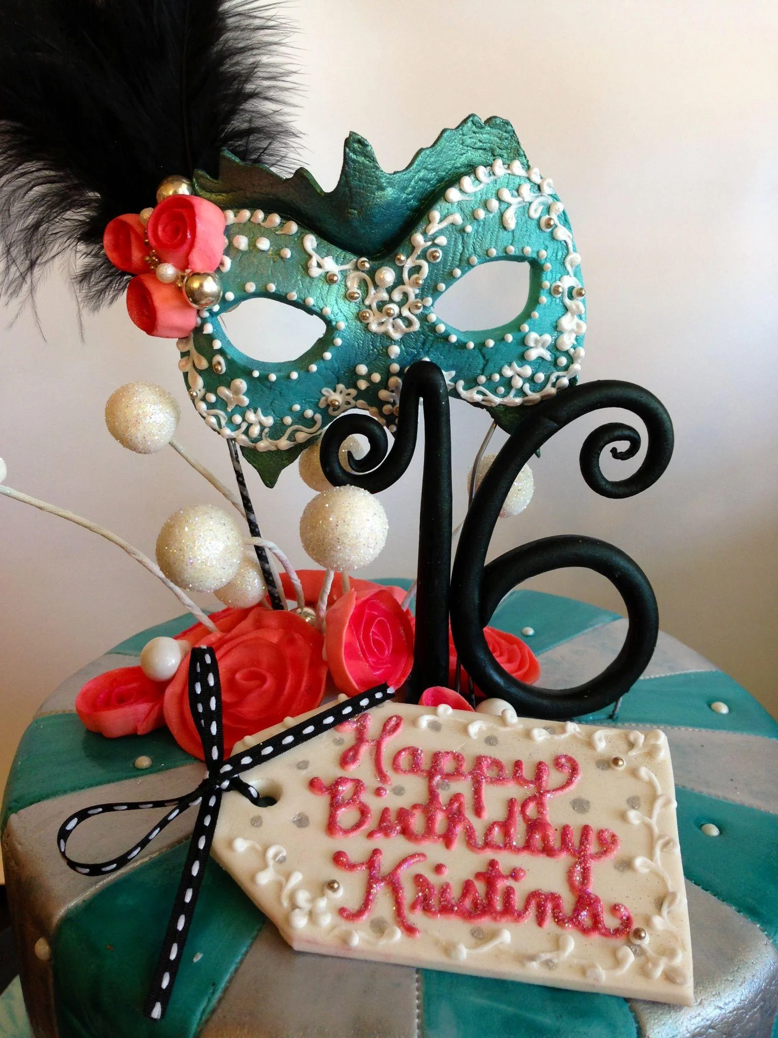 Masquerade Cake - closeup