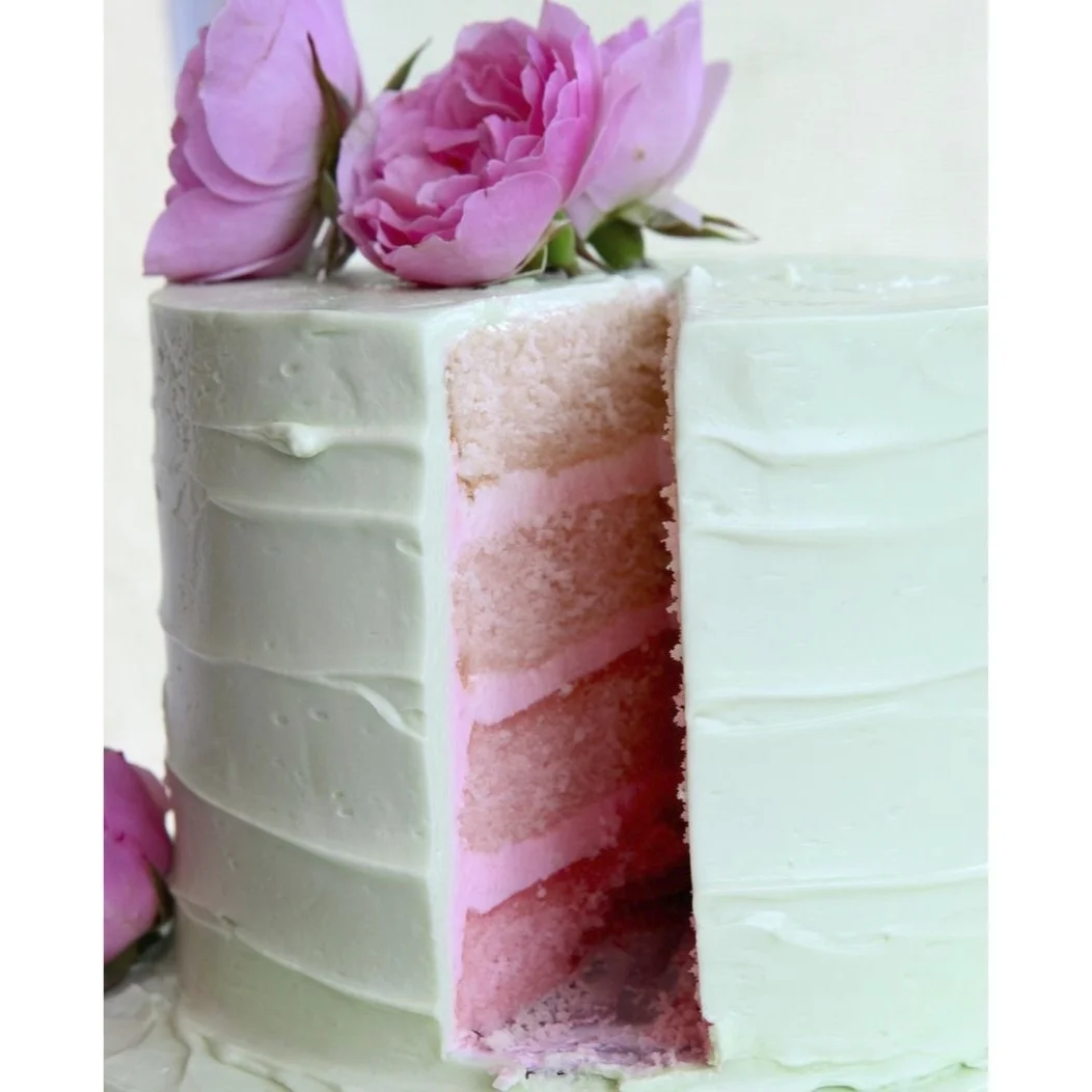 Pink & Mint Ombre Cake
