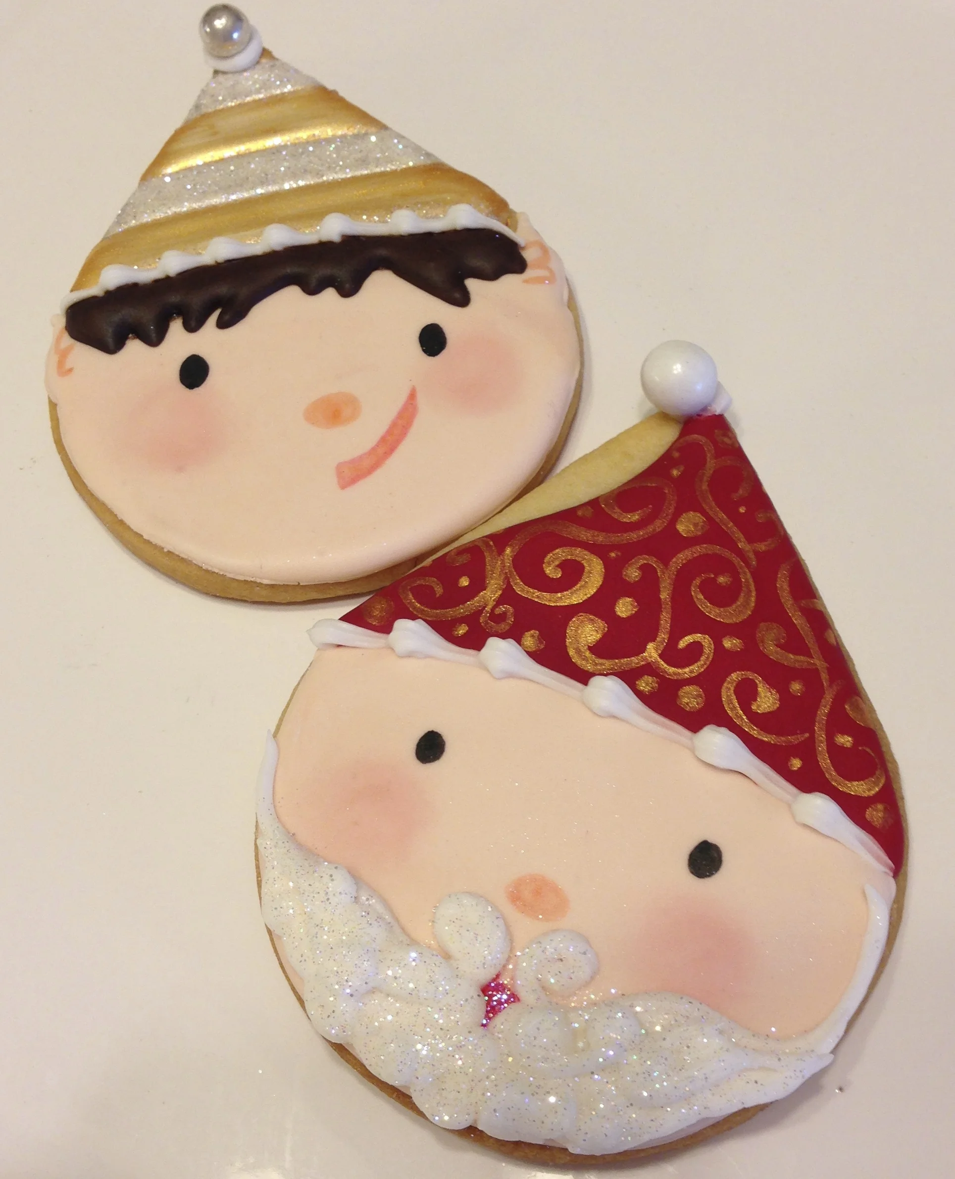 Elf & Santa Cookies