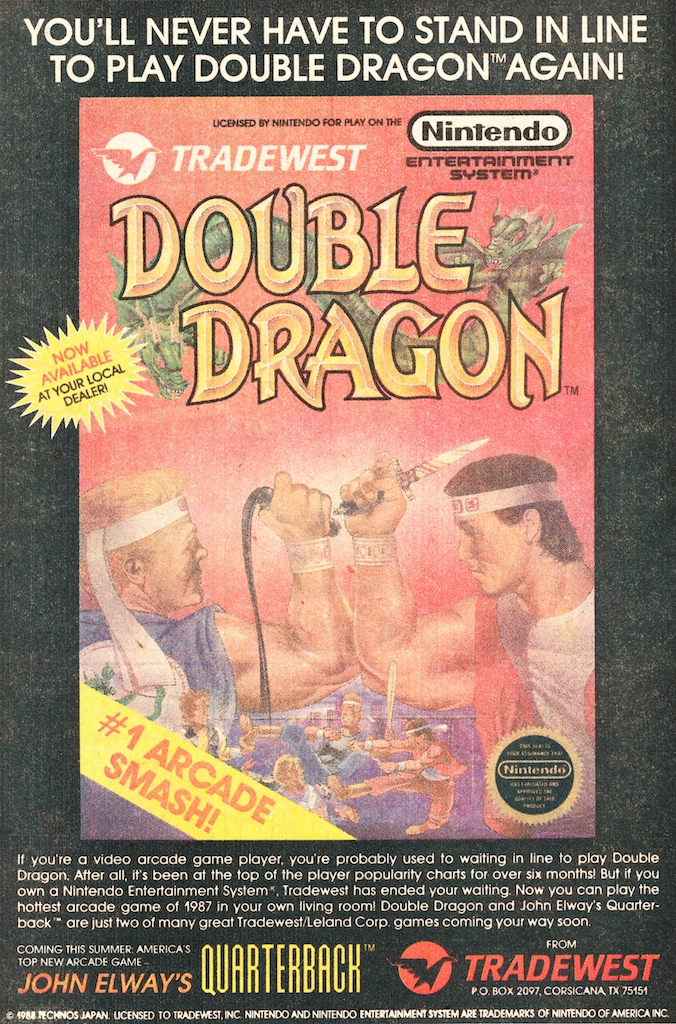 Double Dragon - Technos (Video Game, 1987) - Japan