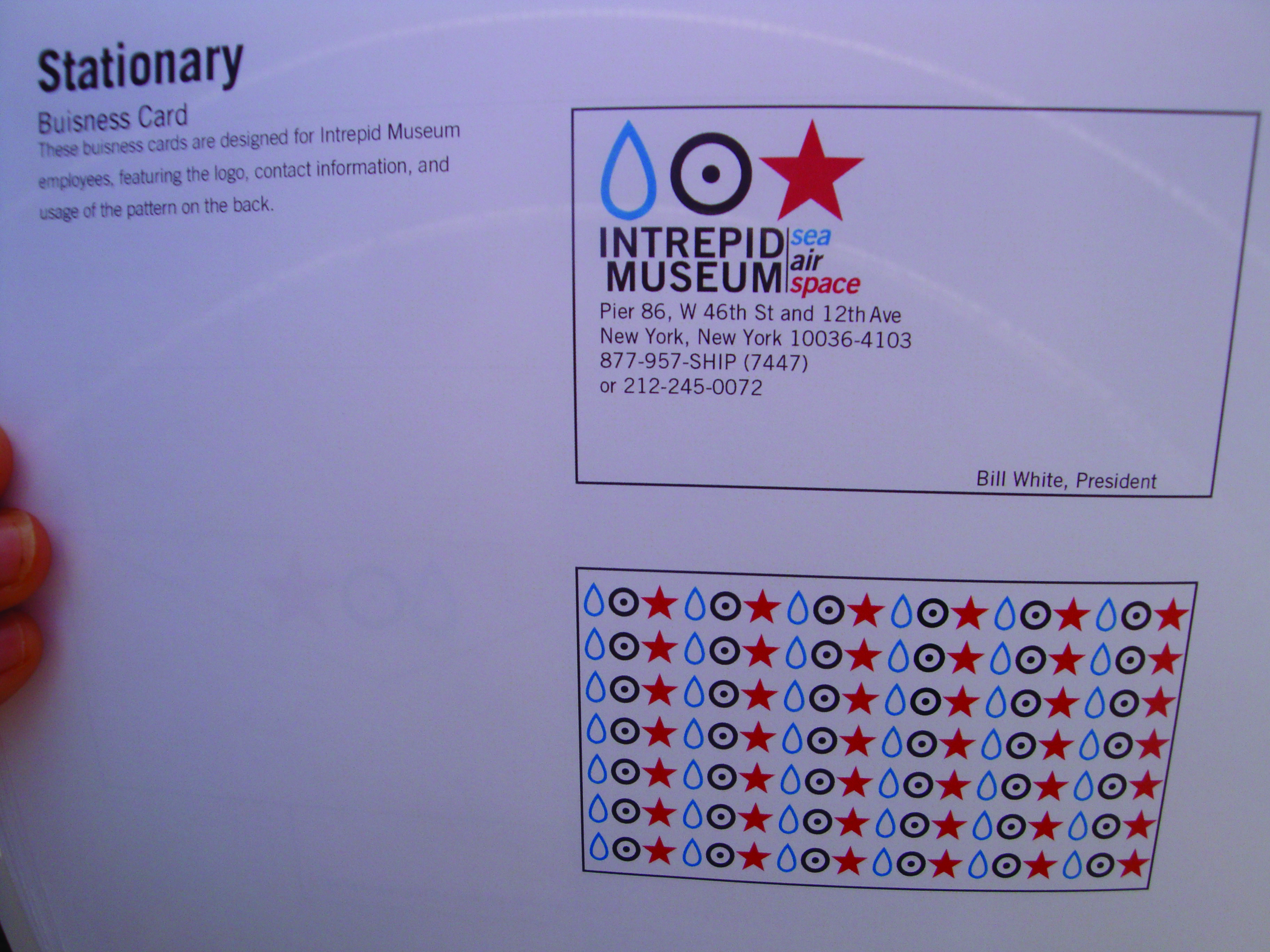 Stationary Business Card