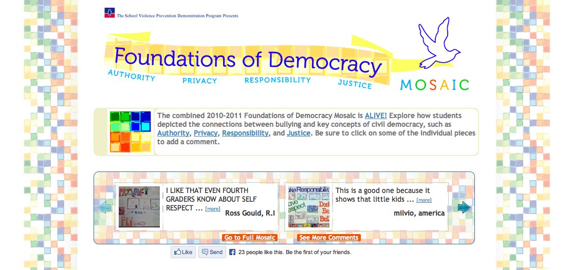 Foundations Of Democracy Website Detail 1