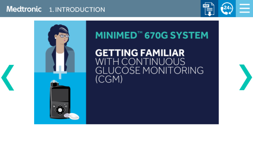 In order to educate Medtronic’s patients, a series of training modules were developed and produced. This one introduces what Continuous Glucose Monitoring does. Please see this link to the published training module. Enjoy!