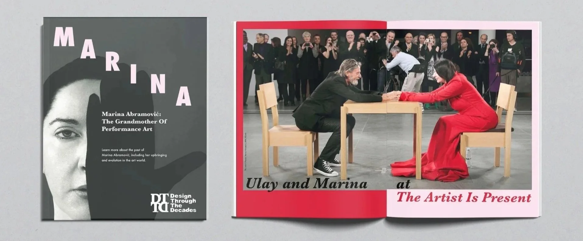 Marina Magazine cover and inside spread