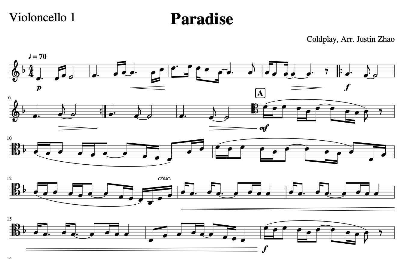 PARADISE - Coldplay (Impressão), PDF, Songs Written